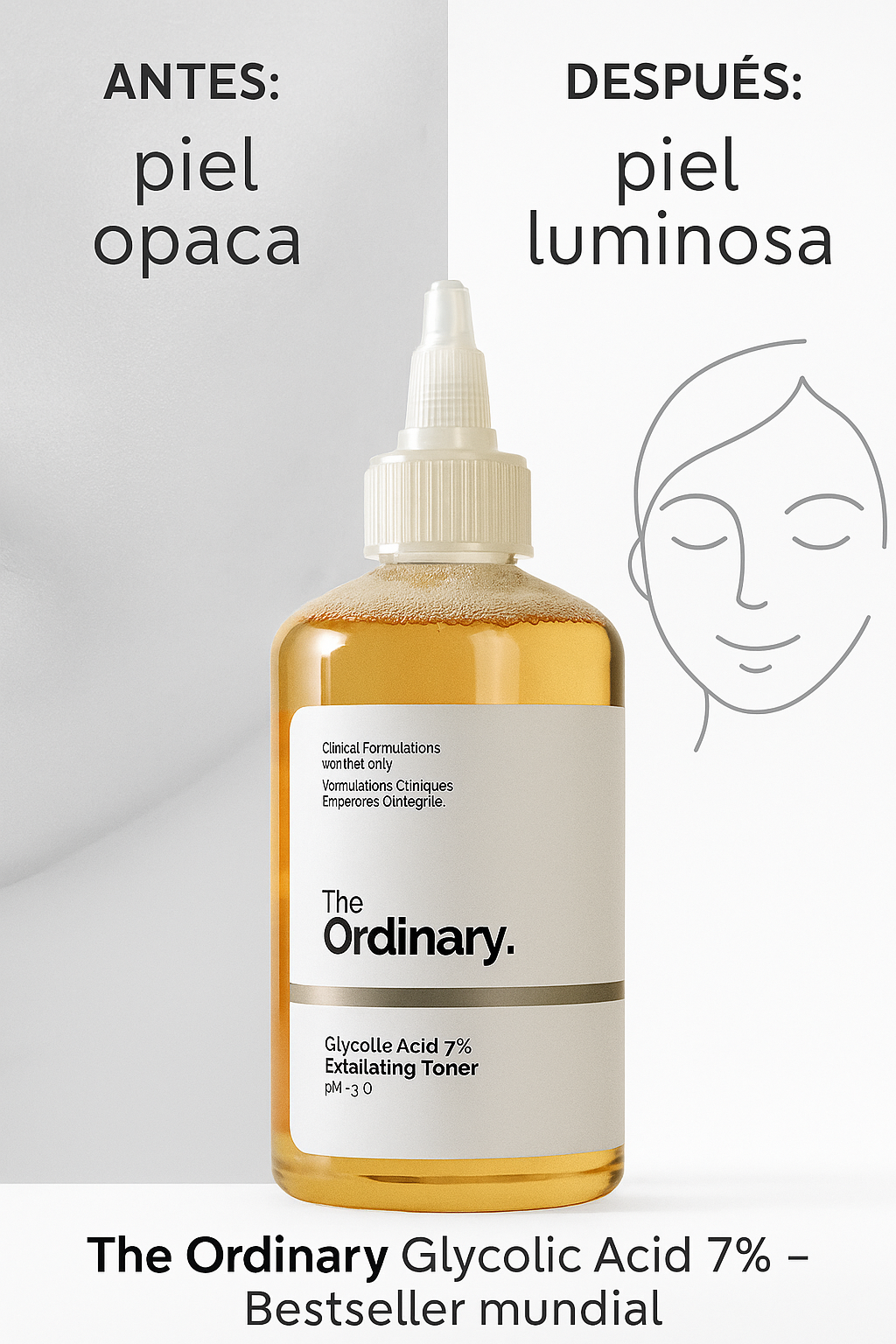 Tónico Exfoliante Antimanchas Ácido Glicólico 7% (240 ml)