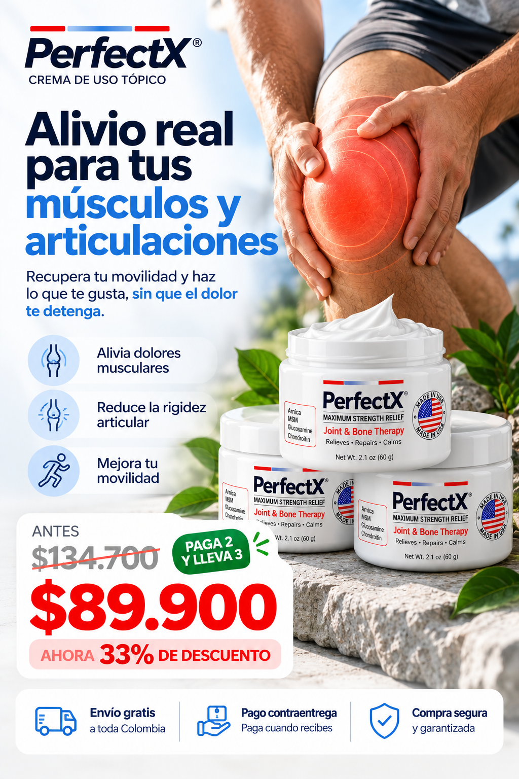 PerfectX — Crema para Músculos y Articulaciones