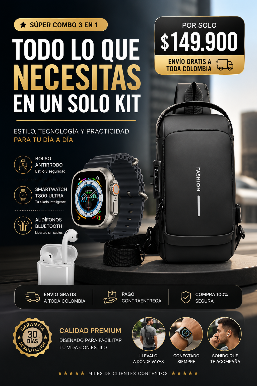 Combo Urban Pro 3 en 1