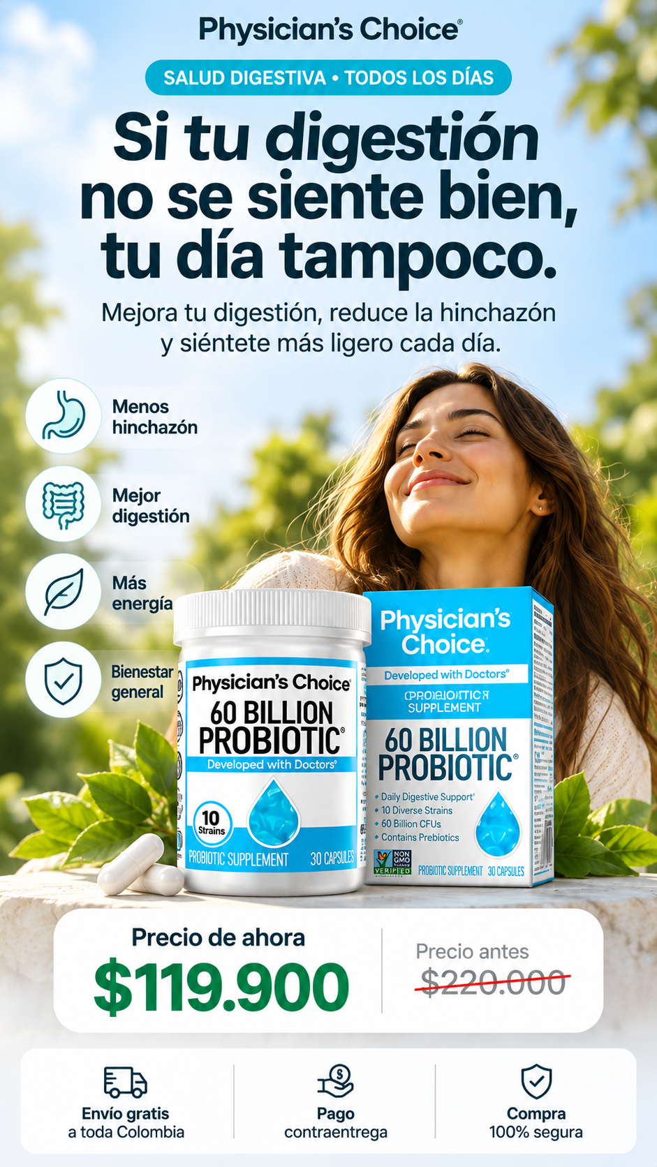 CÁPSULAS PARA EL BIENESTAR DIGESTIVO.