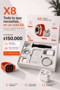 Combo reloj SmartWatch X8