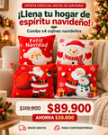 COJIN NAVIDEÑO X4